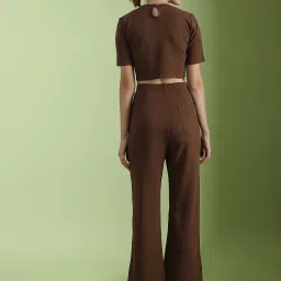 SELVIA Brown Maxi Co-Ord Set image 2