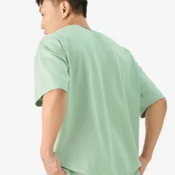 The Souled Store Green Loose Fit Printed T-Shirt image 2