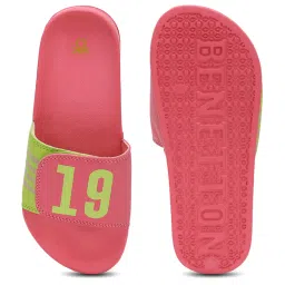 United Colors of Benetton Women's Pink Slides image 4