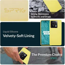 Sprig Back Cover for Redmi Note 13 Pro (Yellow) image 2