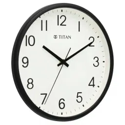 Titan NSW0050PA02 Black Plastic Wall Clock image 2