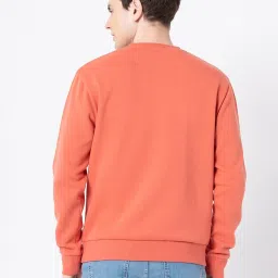 Red Tape Orange Regular Fit Graphic Sweatshirt image 2