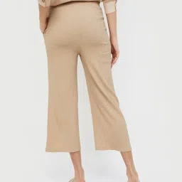 Ginger by Lifestyle Beige Regular Fit Mid Rise Pants image 2