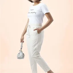 Honey by Pantaloons Beige Mid Rise Pants image 4