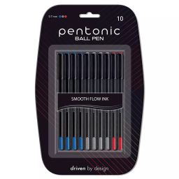 pentonic Pentonic0.7 mm Blue, Black & Red Ink Ball Pen (Pack of 10 Pcs)-picture-25