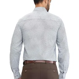 Raymond Grey Regular Fit Printed Shirt image 2