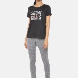 Ajile by Pantaloons Black Graphic Print T-Shirt image 4