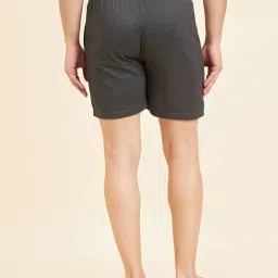 Sweet Dreams Charcoal Melange Regular Fit Lounge Shorts image 2