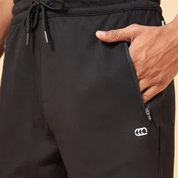 Ajile by Pantaloons Black Cotton Slim Fit Shorts image 4