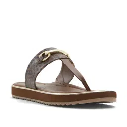 Aldo Women's DEVERENA Brown T-Strap Sandals-picture-17