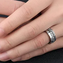 MEENAZ Silver-Plated Finger Ring image 3