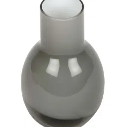 Tayhaa Grey Glass Flower Vase - Set of 2 image 4