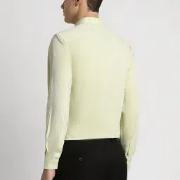 Peter England Green Slim Fit Printed Shirt image 2