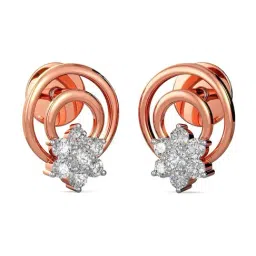 Joyalukkas 18k Gold & Diamond Stud Earrings for Women-picture-15