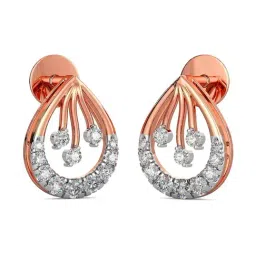 Joyalukkas 18k Gold & Diamond Stud Earrings for Women-picture-17