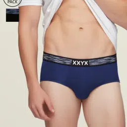 XYXX Black & Indigo Briefs - Pack of 2-picture-16