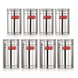 HAZEL Silver Stainless Steel Containers - Set of 8 (0.8L)-picture-24