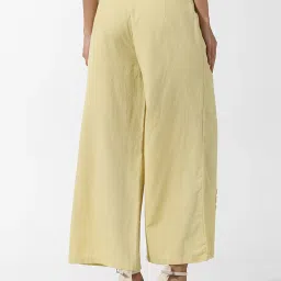 Only Yellow Embroidered High Rise Culottes image 2