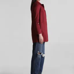 Only Red Slim Fit Coat image 4