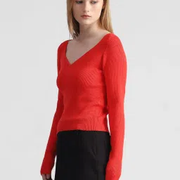 Only Red Slim Fit Pullover image 4