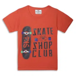 Vimal Jonney Kids Pink & Rust Printed T-Shirt (Pack of 2) image 2