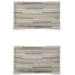 DDecor Beige & Grey Cotton 136 TC Queen Size Bedsheet With Pillow Covers image 4