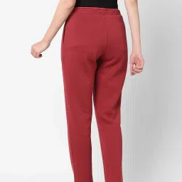 Sweet Dreams Red Mid Rise Sports Track Pants image 2