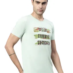 Vimal Jonney Light Green Regular Fit Printed T-Shirt image 4
