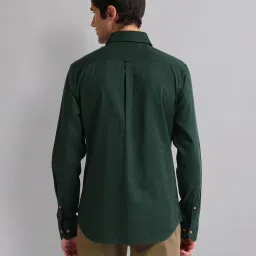 AD by Arvind Green Slim Fit Self Design Shirt image 2