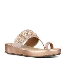 Inc.5 Women's Rose Gold Toe Ring Wedges image 2