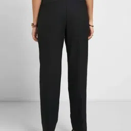 Annabelle by Pantaloons Jet Black Casual Trousers image 2