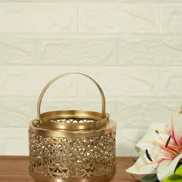 Living Scapes by Pantaloons Gold Iron Votive-image-59