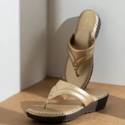 Inc.5 Women's Gold T-Strap Wedges-picture-38