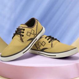 Woodland Men's Khaki Casual Sneakers-picture-47