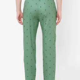 Urban Scottish Green Regular Fit Printed Lounge Pants image 2