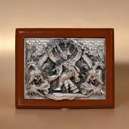Touch925 Pure 999 Silver Krishna Design Dry Fruit Gift Box-image-62