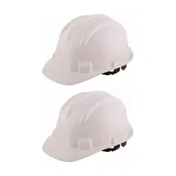 Rahul Professionals Polyethylene Shell Hiking Nape Type Hard Hat White Safety Helmet with Adjustable Chin Strap Closer Free Size (Pack of 2)-picture-46