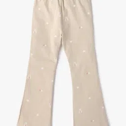 GAP Girls Beige Cotton Printed Leggings-picture-11