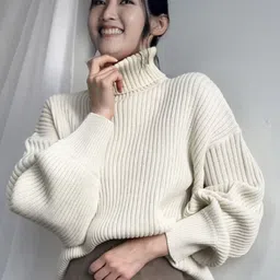 StyleCast Women Ribbed Turtle Neck Pullover Sweater-image-91