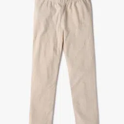 GAP Girls Beige Cotton Solid Leggings-picture-37