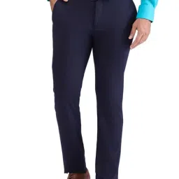 Raymond Blue Slim Fit Trousers-picture-28