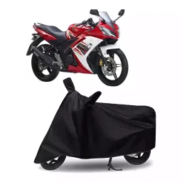 Auto Pearl Bike Cover for Yamaha YZF R15 BS6 (Black)-picture-13