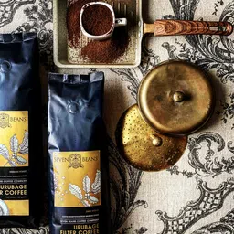 Seven Beans - URUBAGE South Indian Filter Coffee Powder - Coffee: 80%, Chicory: 20%,500 g (Dark Roast) (Pack of 2) image 3
