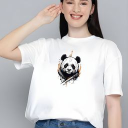 KAIDO Graphic Printed Round Neck Drop-Shoulder Sleeves Cotton T-shirt-picture-23