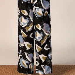 FASHION DREAM Girls Abstract Printed A-Line Kurta with Palazzos image 2