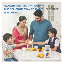 Nutrazee Probiotic Gummies Supplement with Prebiotic Fiber Zero Added Sugar Gummy Bears - 30 Gummies image 5