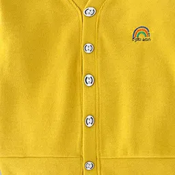 Xsole Boys Solid V Neck Full Sleeve Regular Cardigan image 4