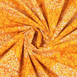 MILAAV Yellow Floral 144 TC Single Bedsheet with 1 Pillow Covers image 2