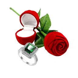 Peora Silver-Plated Crystals & Cubic Zirconia Studded Finger Ring image 2