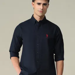 U.S. Polo Assn. Slim Fit Pure Cotton Casual Shirt-picture-38